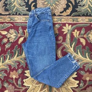 H&M mom high rise ankle jeans